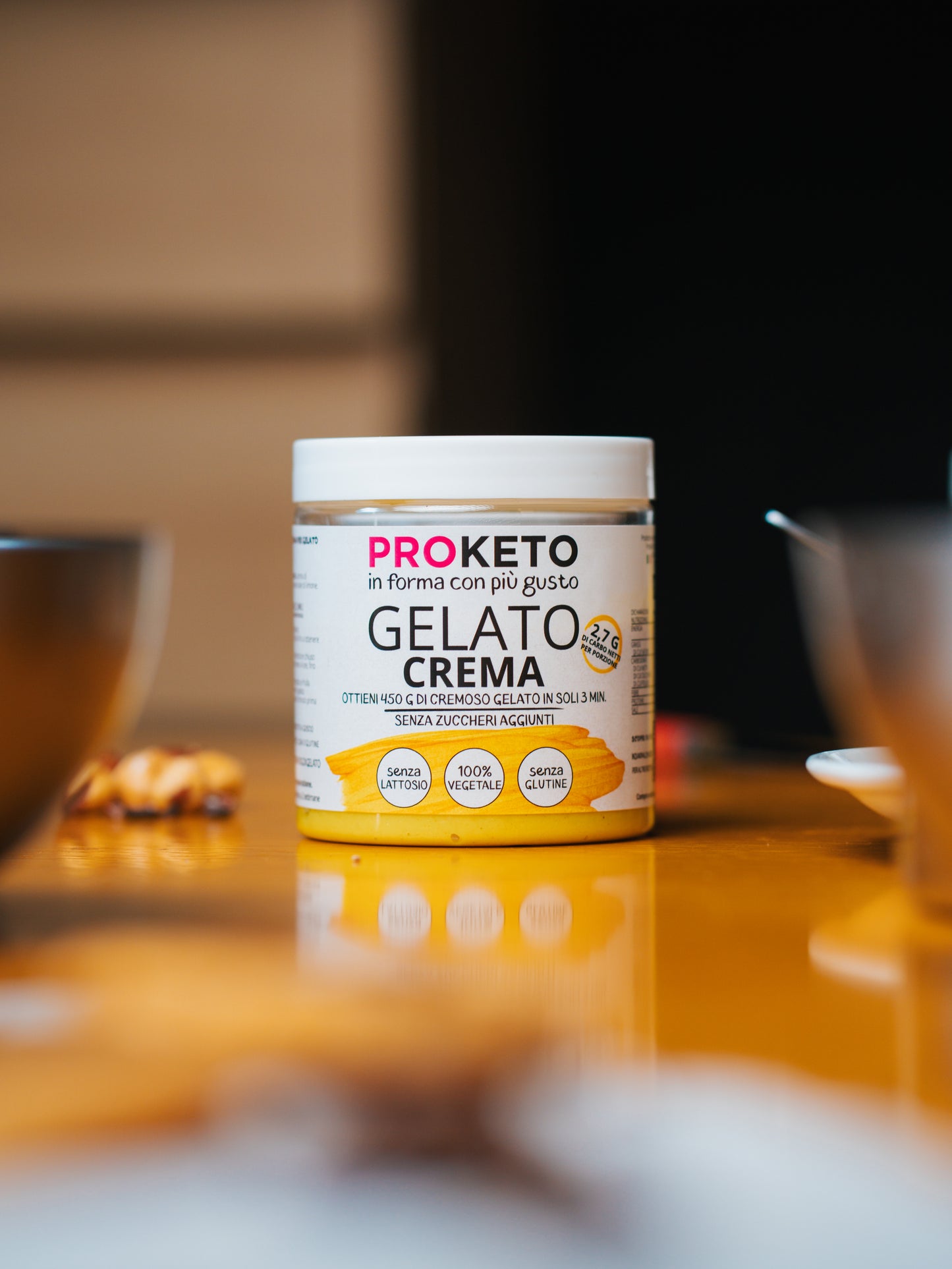 Preparato per un goloso gelato keto al gusto crema (circa 450g) - senza lattosio