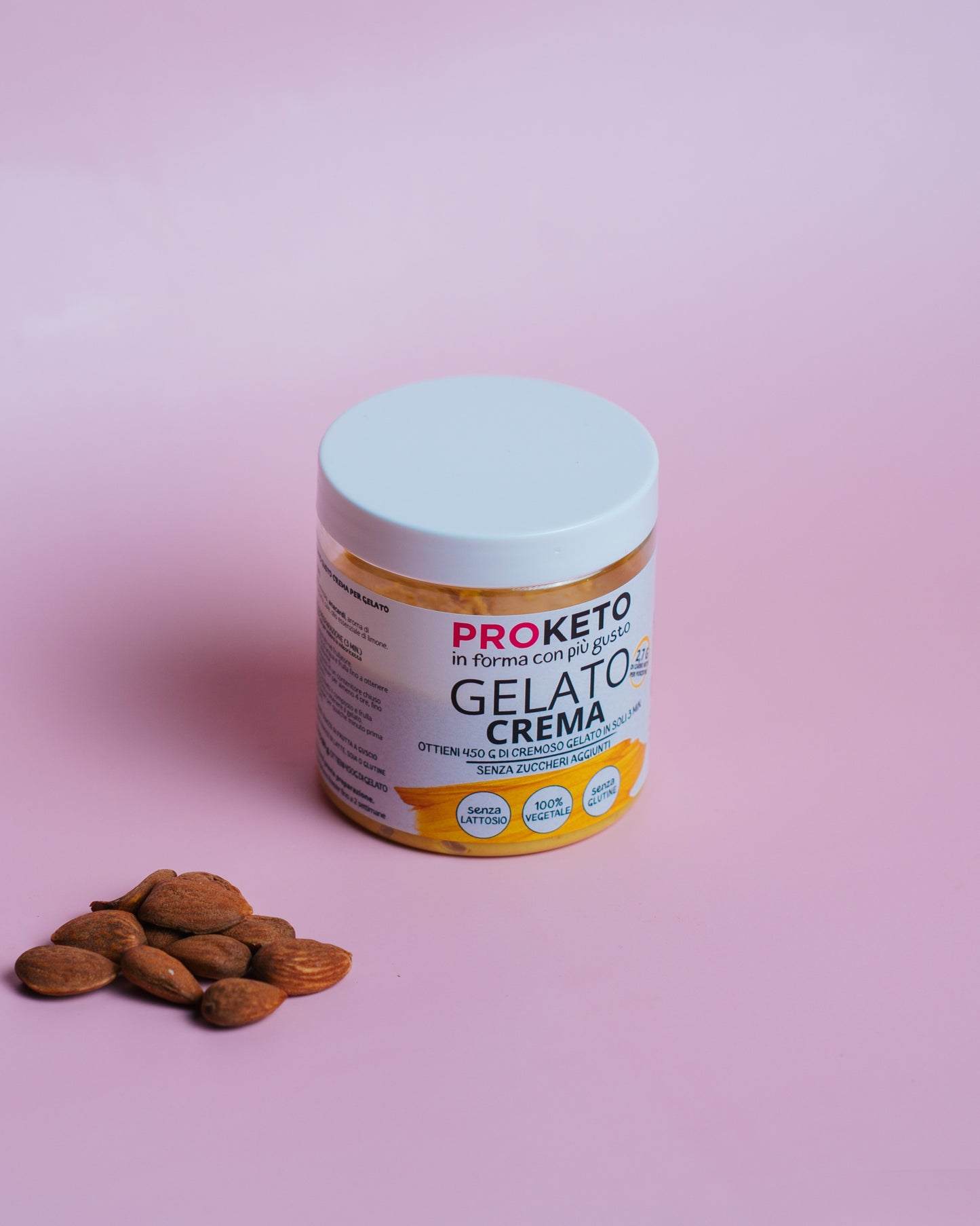 Preparato per un goloso gelato keto al gusto crema (circa 450g) - senza lattosio
